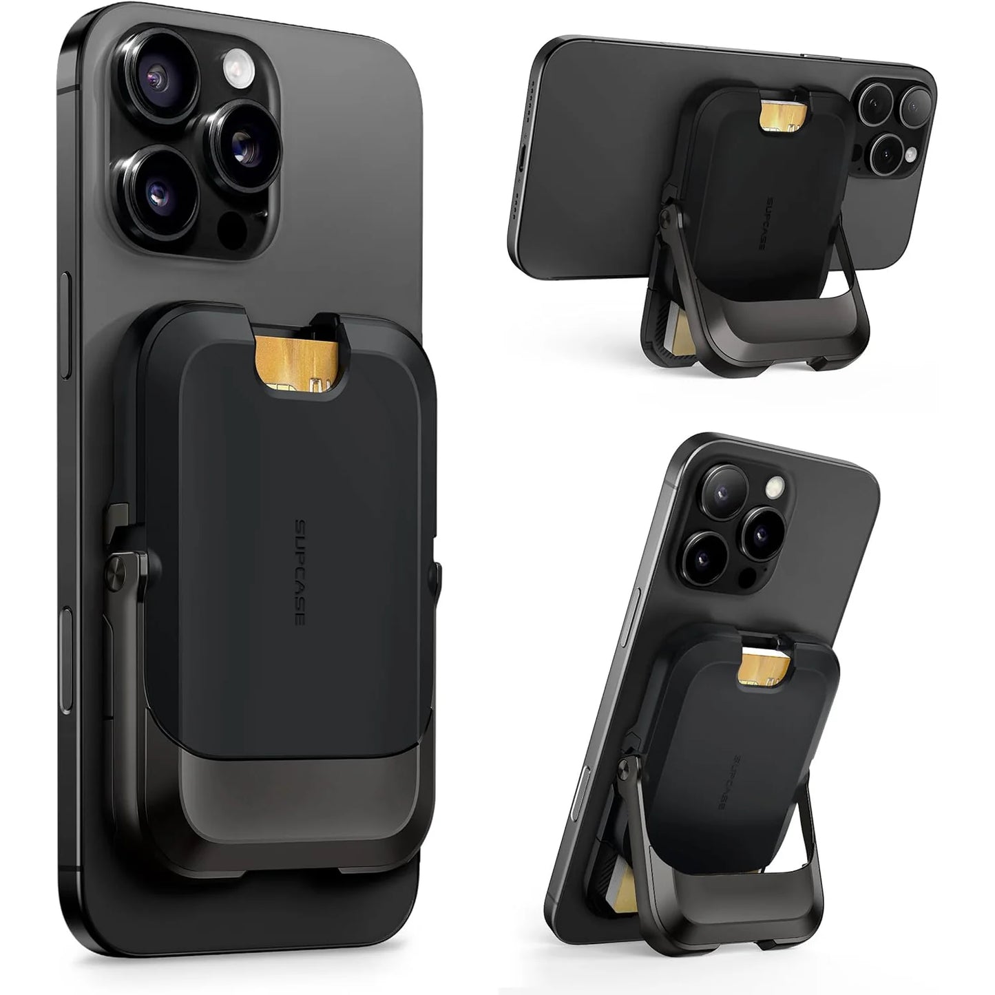 UB Mag Vault Magnetic Wallet with Stand - Carbon Black