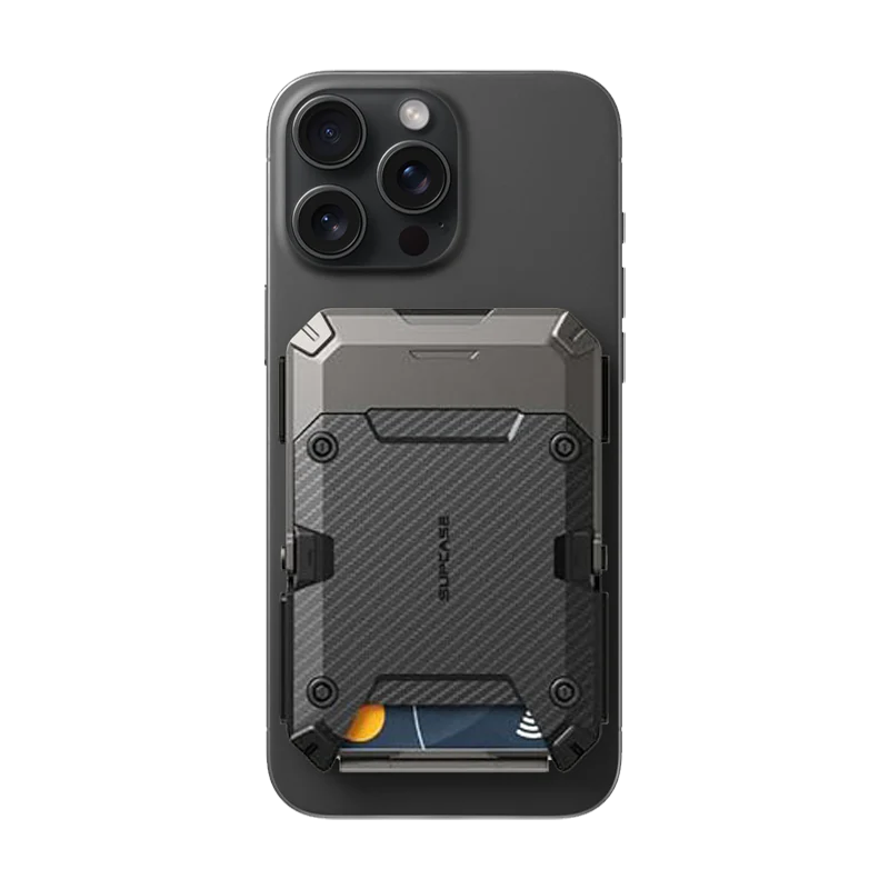 MagFlip Magnetic Wallet with Stand-Carbon