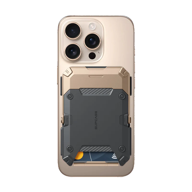 MagFlip Magnetic Wallet with Stand-Gold