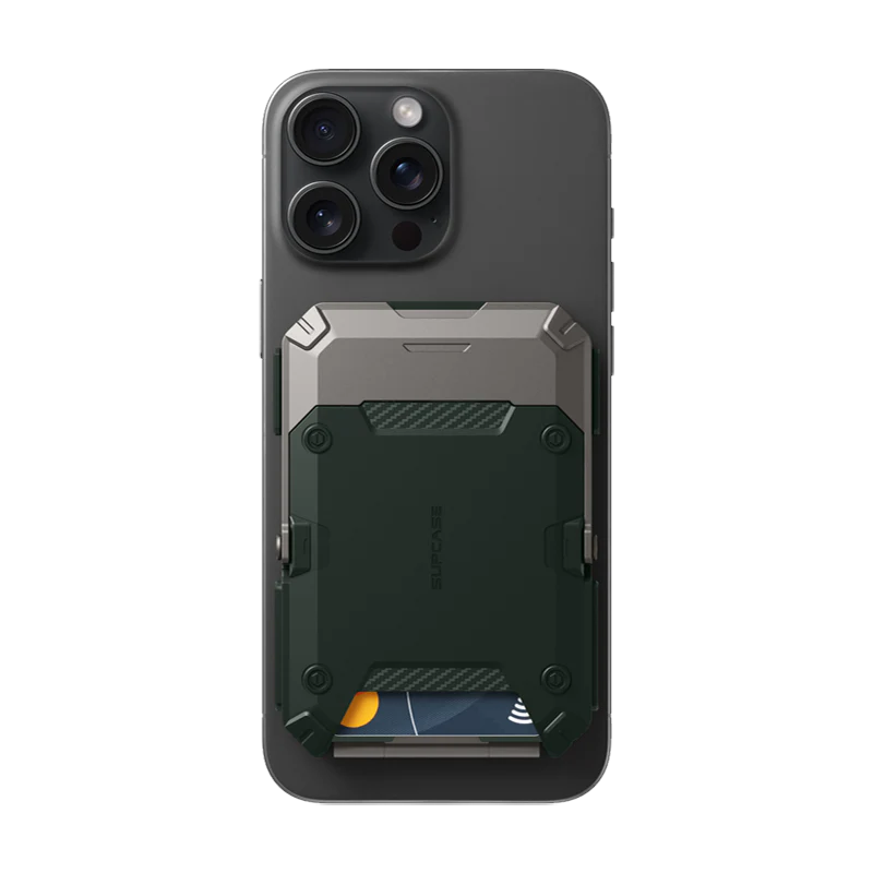 MagFlip Magnetic Wallet with Stand-Dark Green