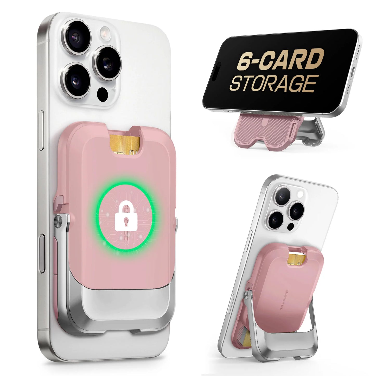 UB Mag Vault Magnetic Wallet with Stand - Blush Pink