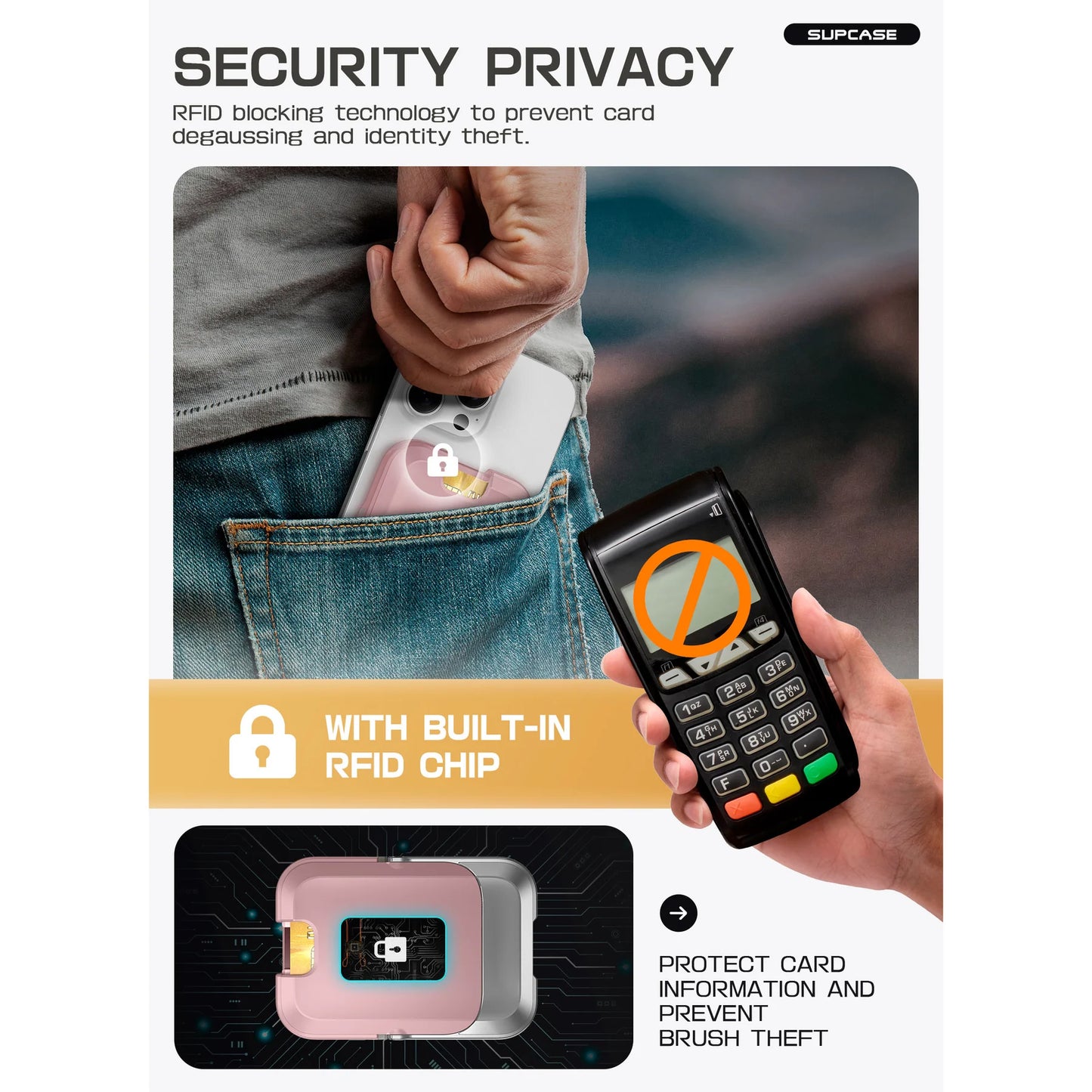 UB Mag Vault Magnetic Wallet with Stand - Blush Pink