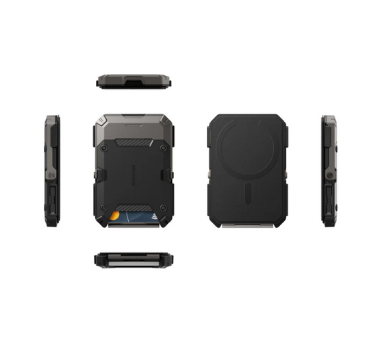 MagFlip Magnetic Wallet with Stand-Black