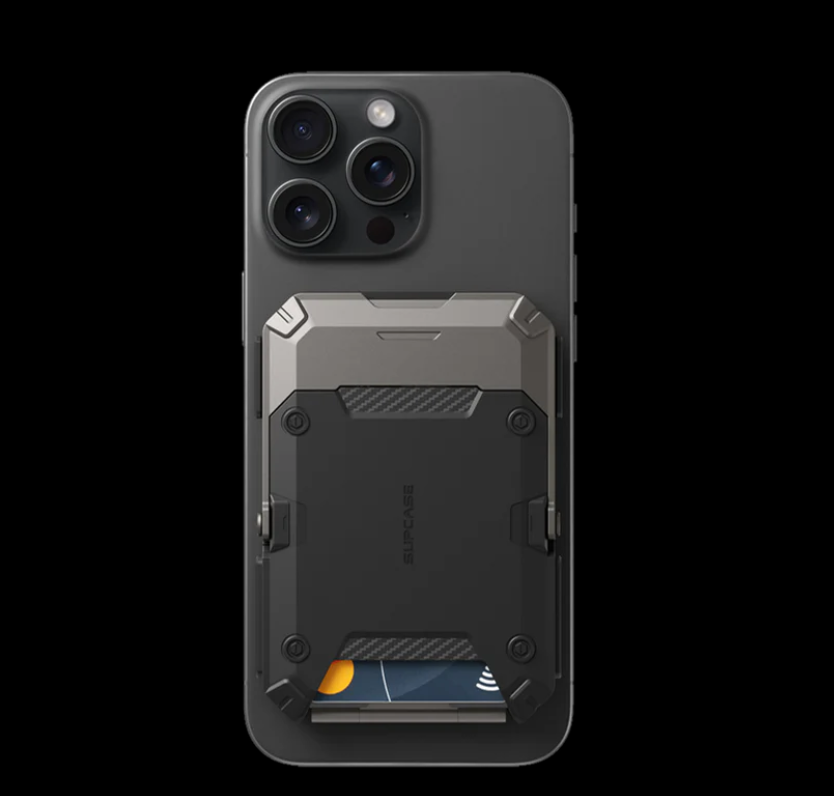 MagFlip Magnetic Wallet with Stand-Black