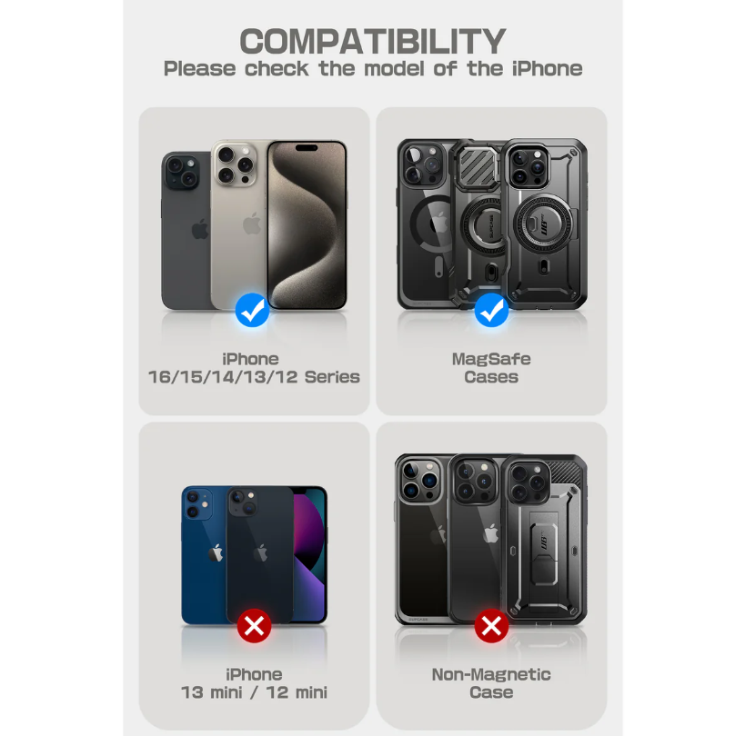 MagFlip Magnetic Wallet with Stand-Black