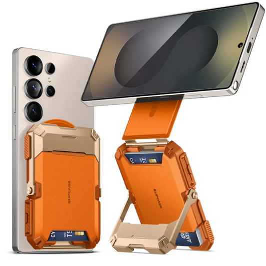 MagFlip Magnetic Wallet with iPhone/Samsung Compatible - Coral