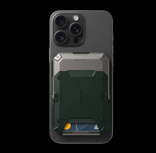 MagFlip Magnetic Wallet with Stand-Dark Green