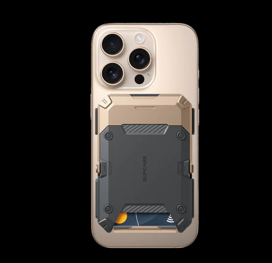 MagFlip Magnetic Wallet with Stand-Gold