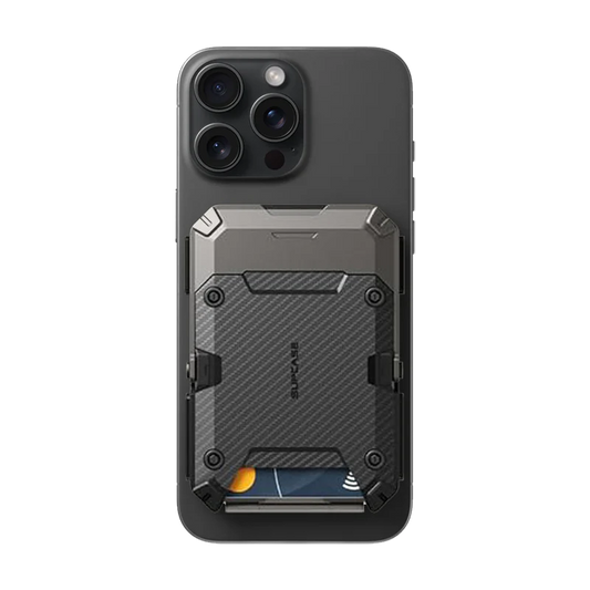 MagFlip Magnetic Wallet with Stand-Carbon