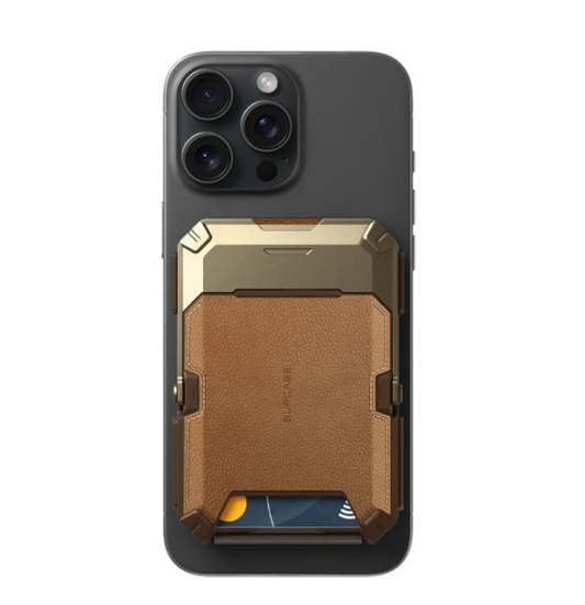 MagFlip Magnetic Wallet with Stand-Brown